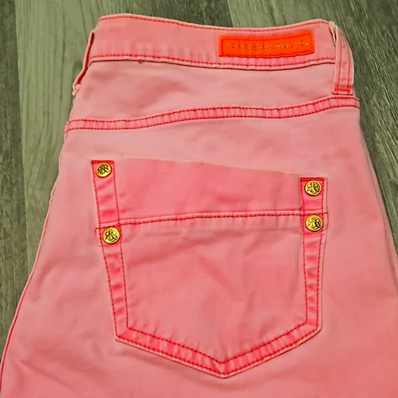 Rock & Republic Pink Jeans sz 16 - Picture 7 of 12